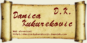 Danica Kukureković vizit kartica